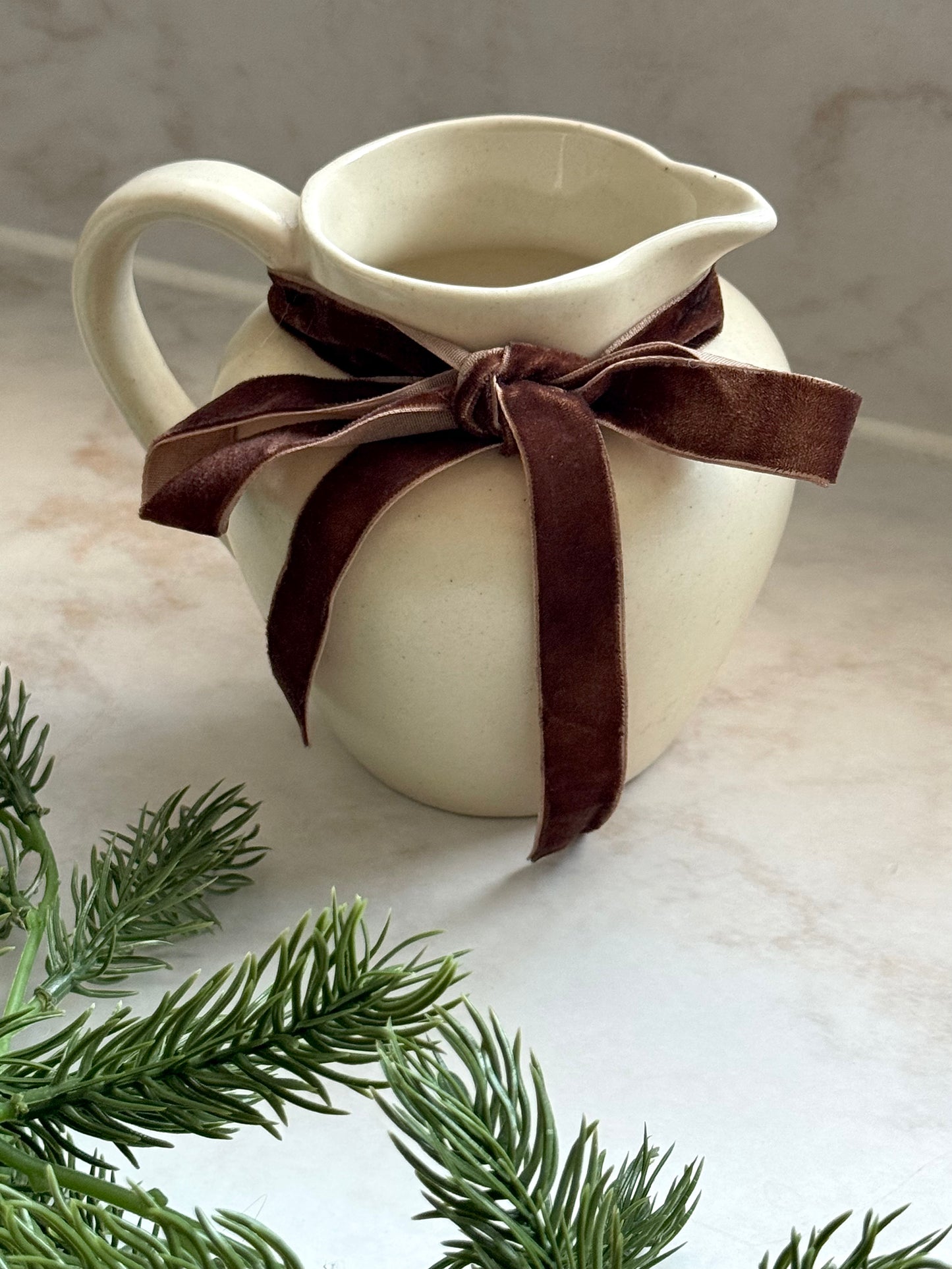 Cream Glazed Vintage Jug