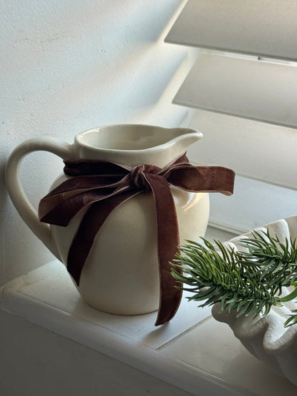 Cream Glazed Vintage Jug