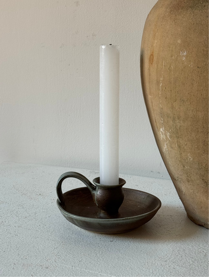 Two Toned Studio Pottery Candle Holder