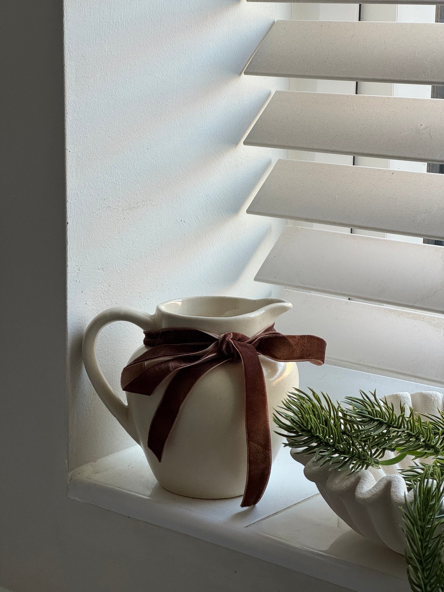 Cream Glazed Vintage Jug