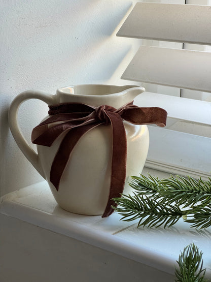 Cream Glazed Vintage Jug