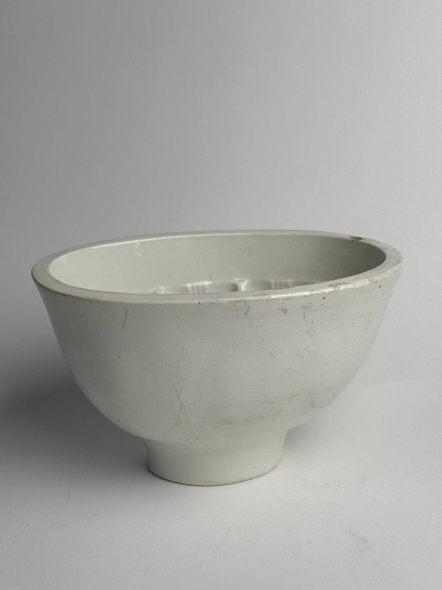 Large White Vintage Jelly Mould