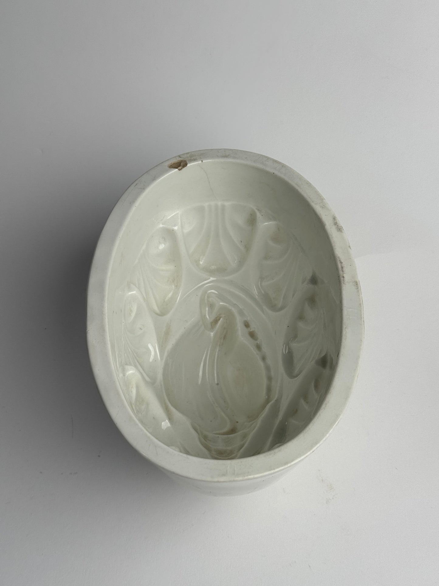 Large White Vintage Jelly Mould