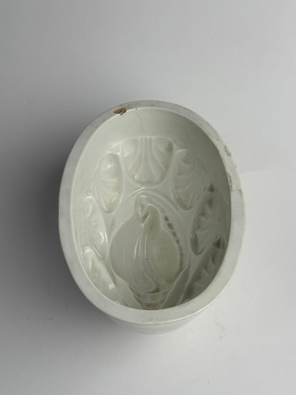 Large White Vintage Jelly Mould