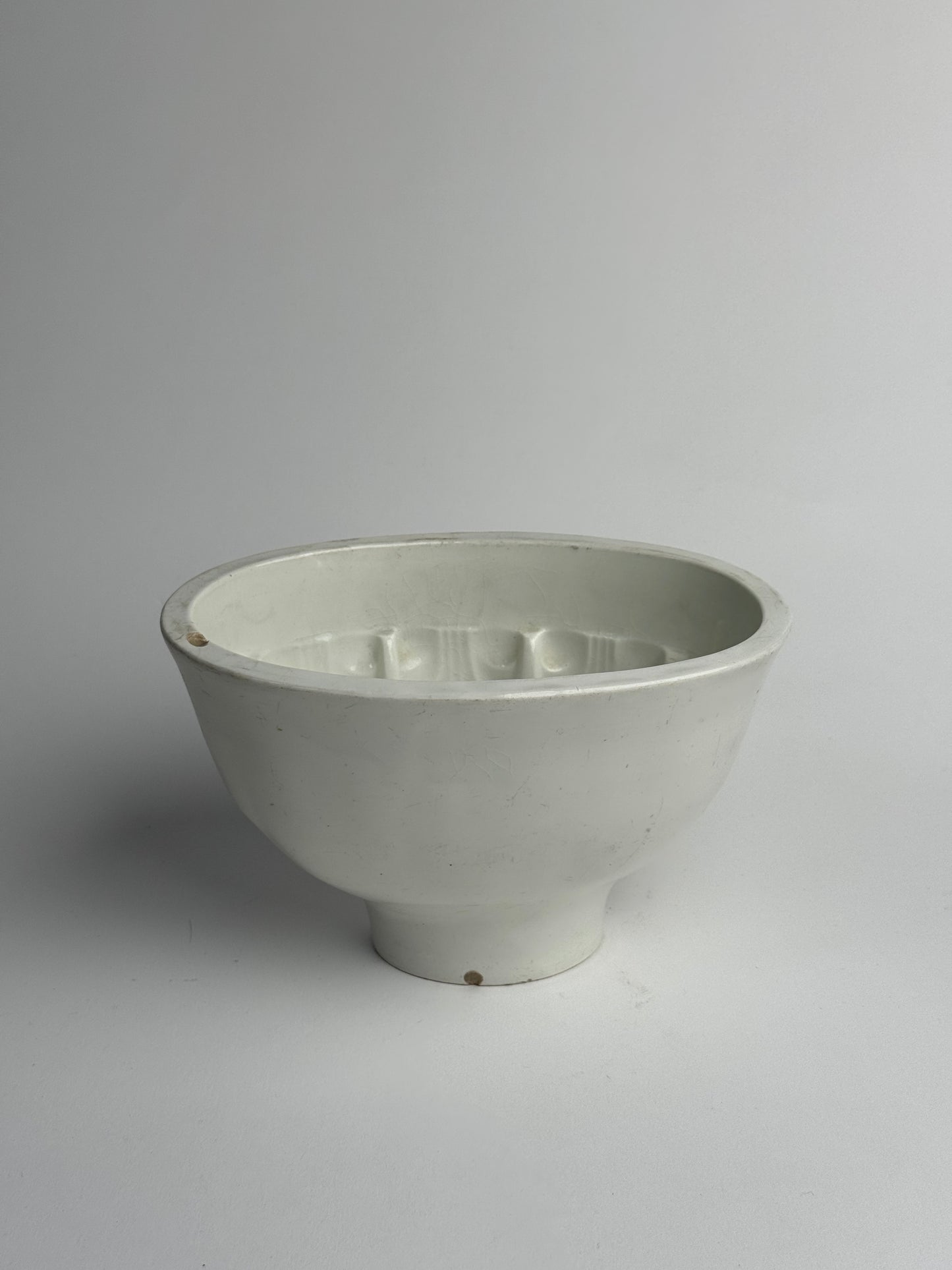 Large White Vintage Jelly Mould