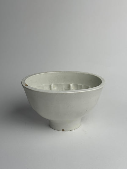Large White Vintage Jelly Mould