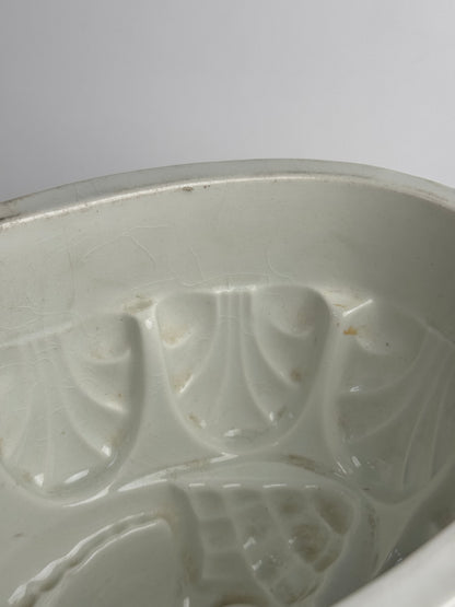 Large White Vintage Jelly Mould