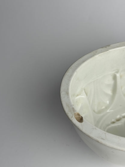 Large White Vintage Jelly Mould