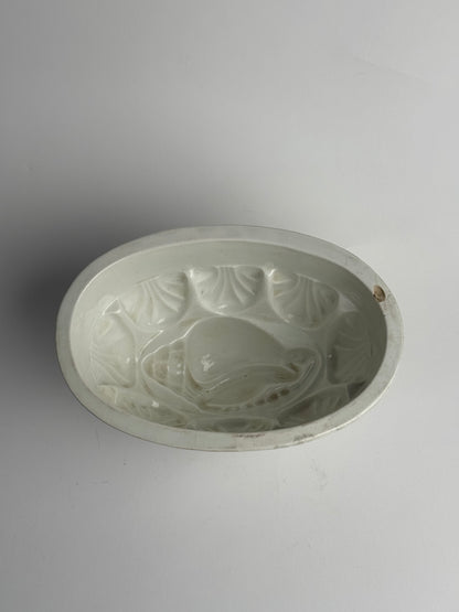 Large White Vintage Jelly Mould