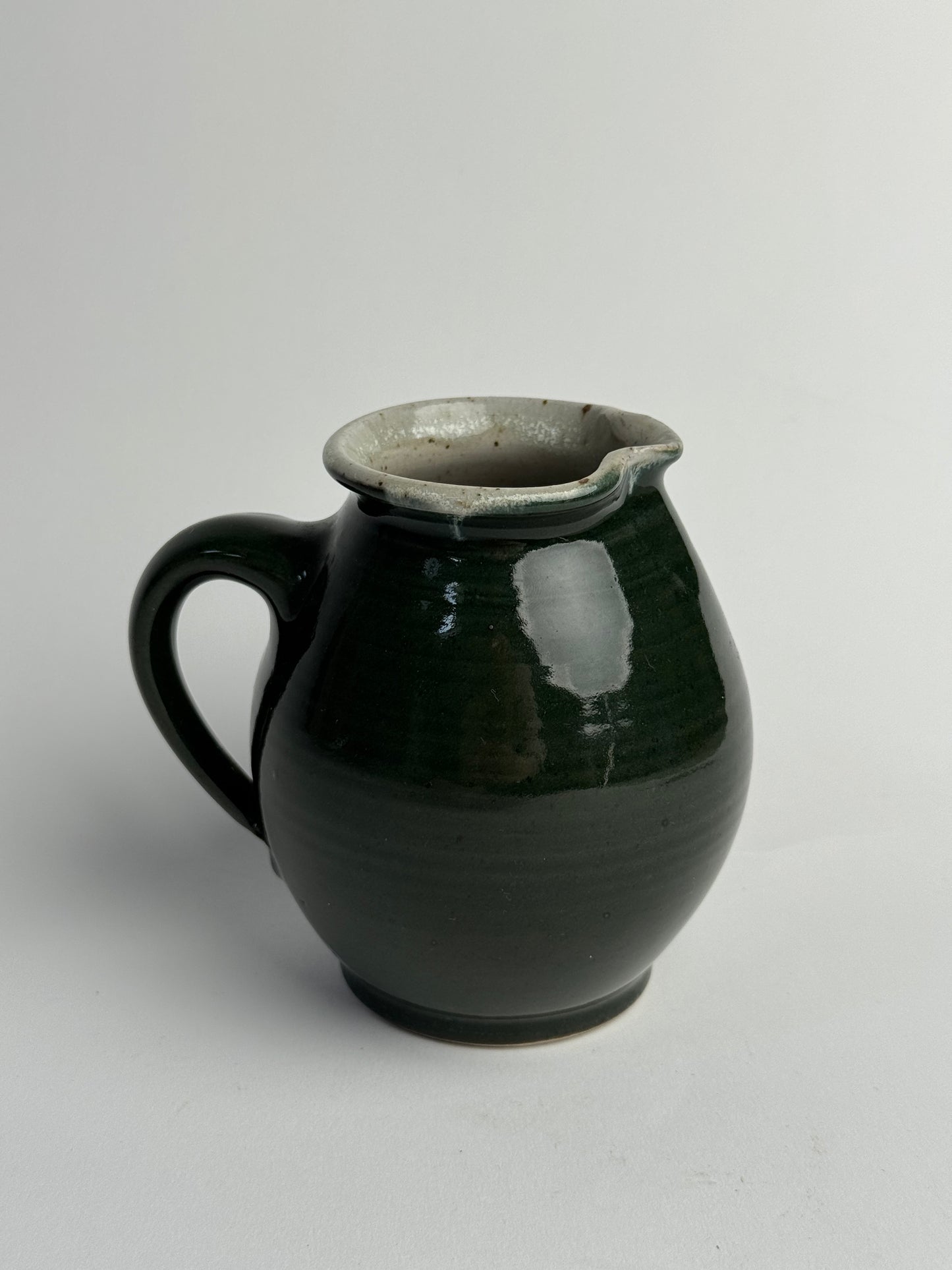 Deep Bottle Green Vintage Jug