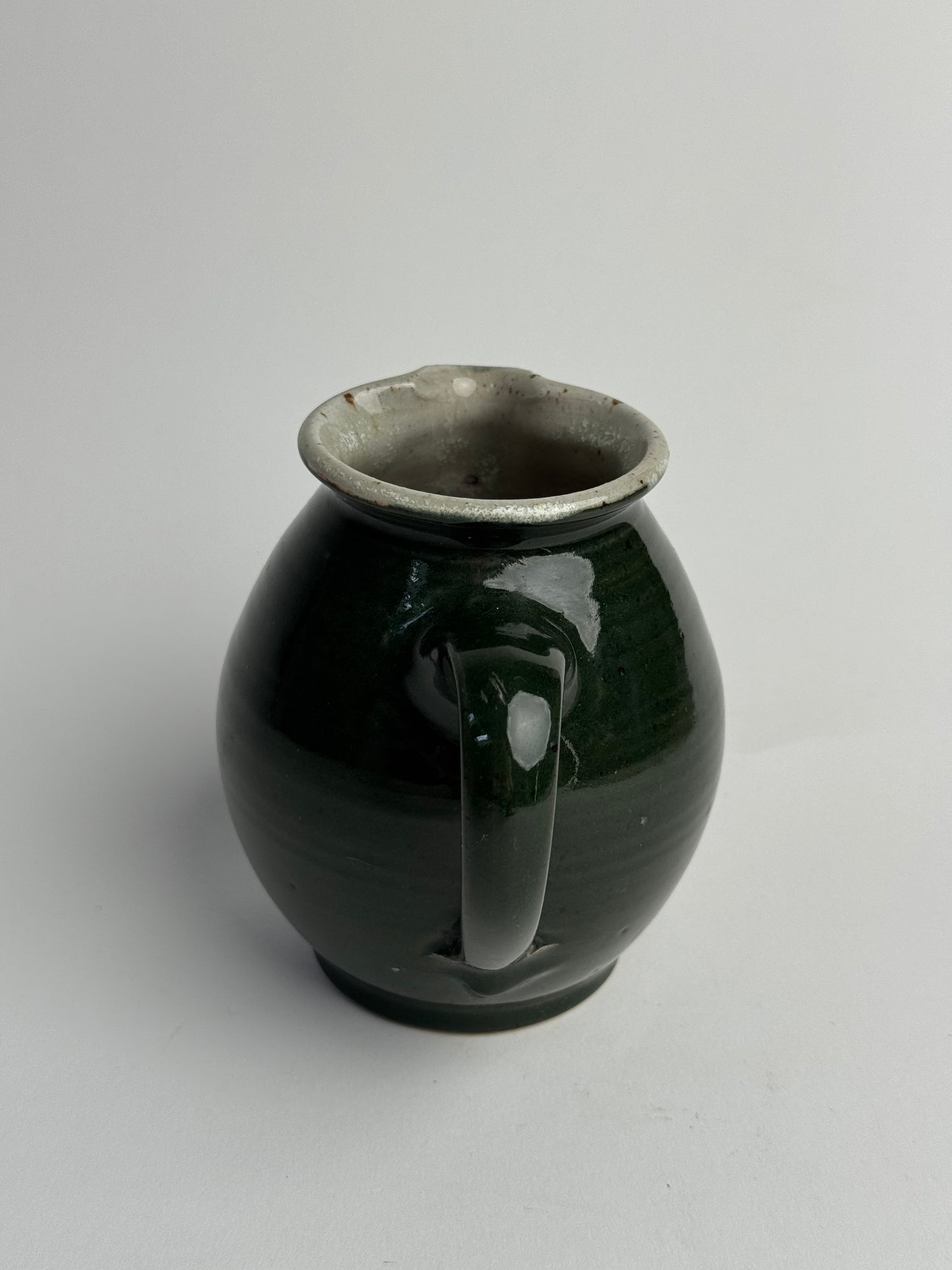 Deep Bottle Green Vintage Jug