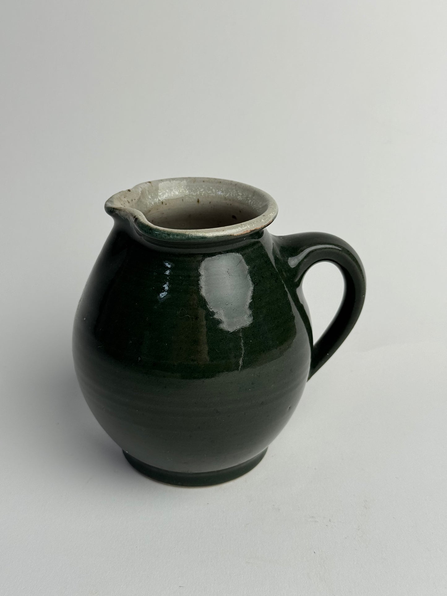 Deep Bottle Green Vintage Jug