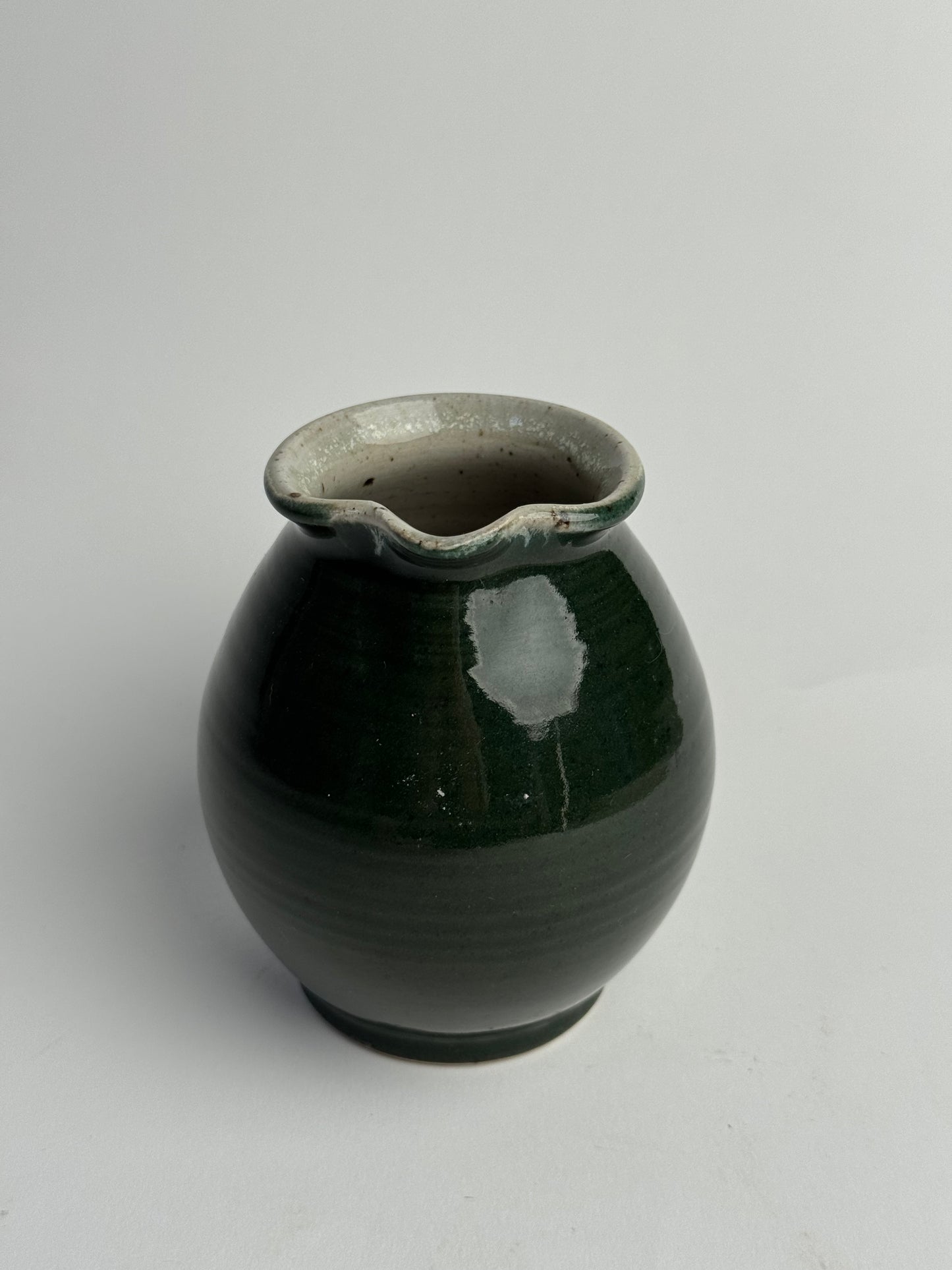 Deep Bottle Green Vintage Jug