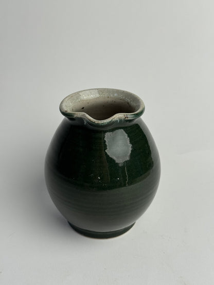 Deep Bottle Green Vintage Jug
