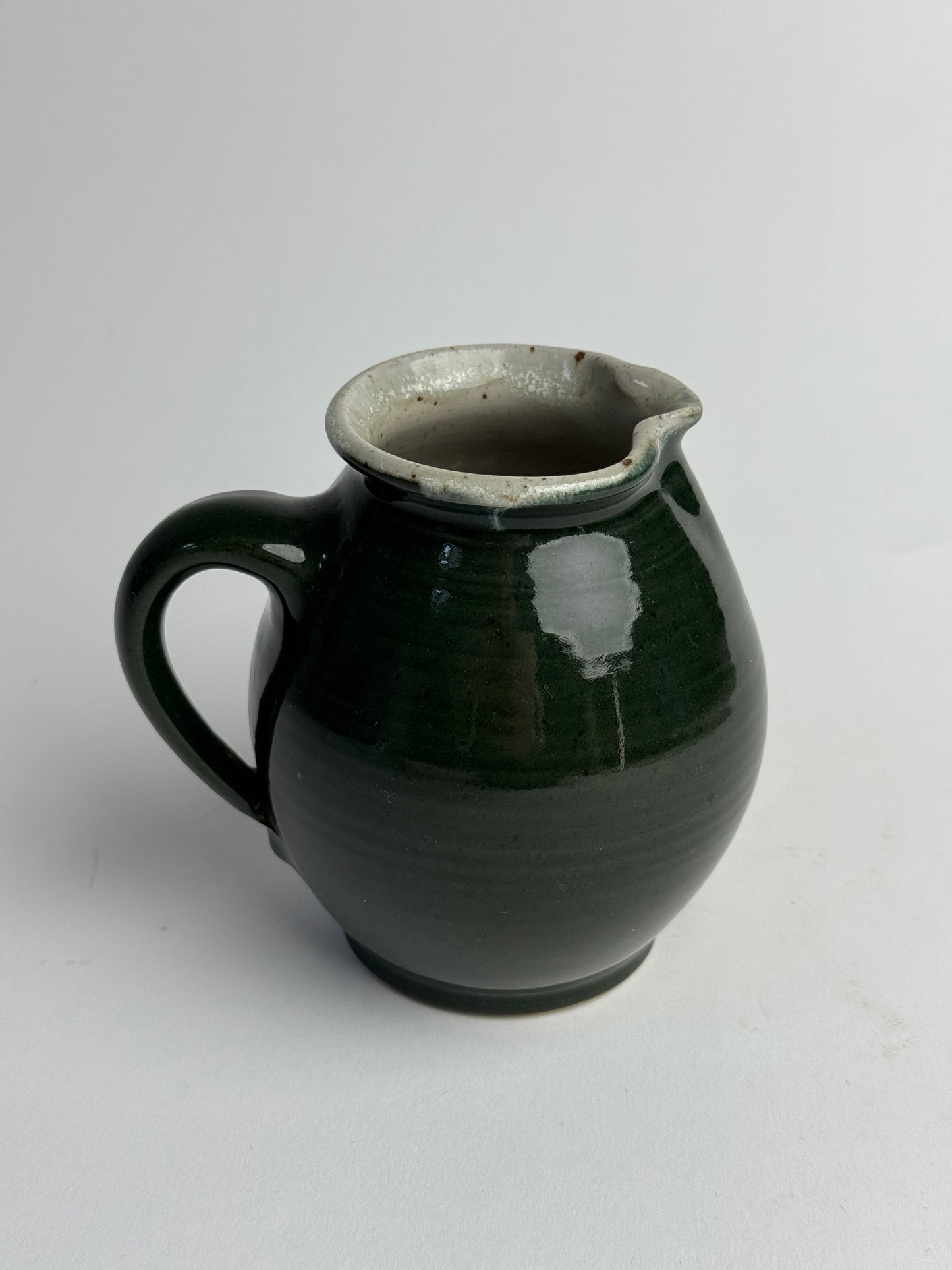 Deep Bottle Green Vintage Jug
