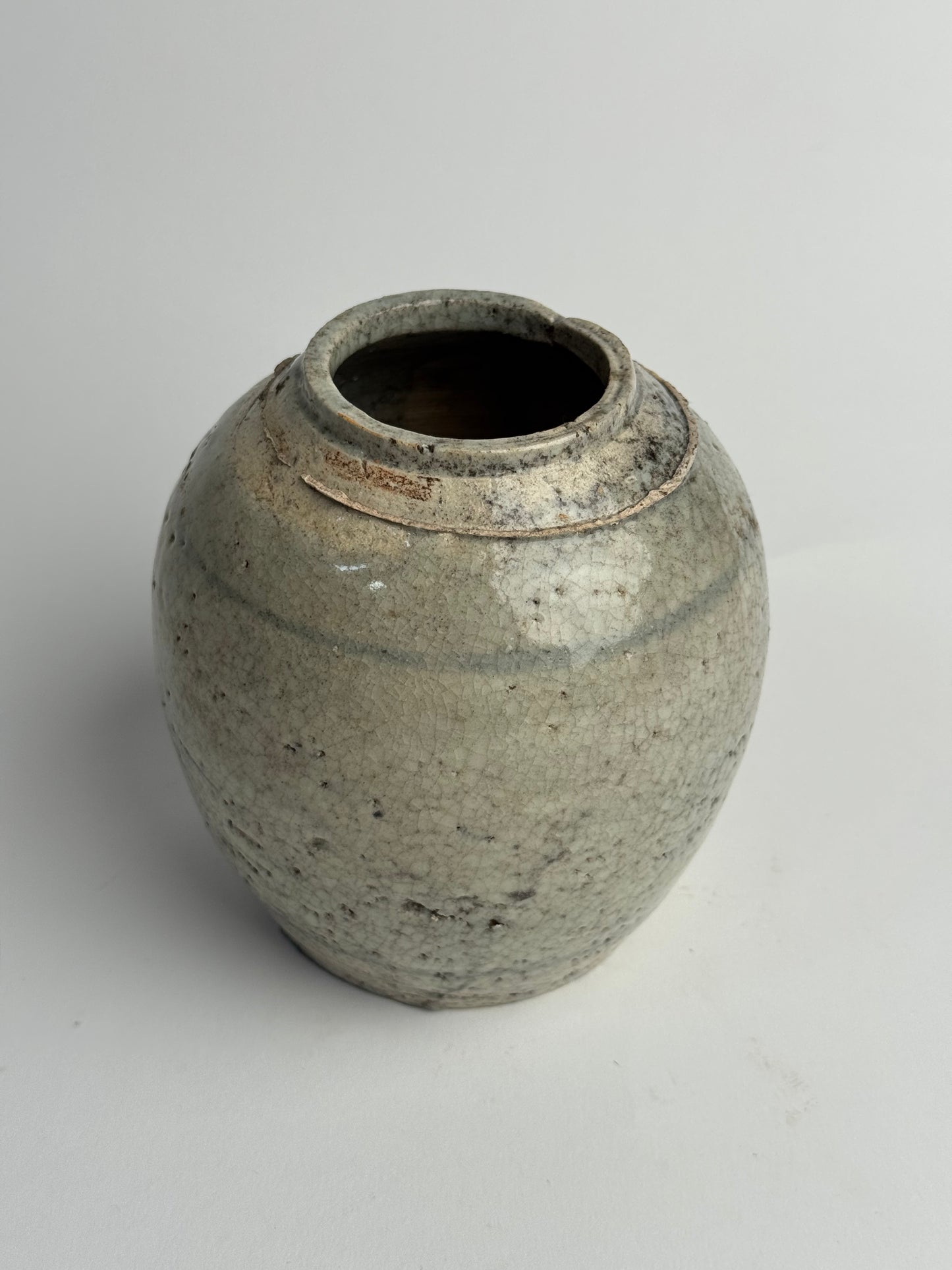 Soft Sage Antique Ginger Jar