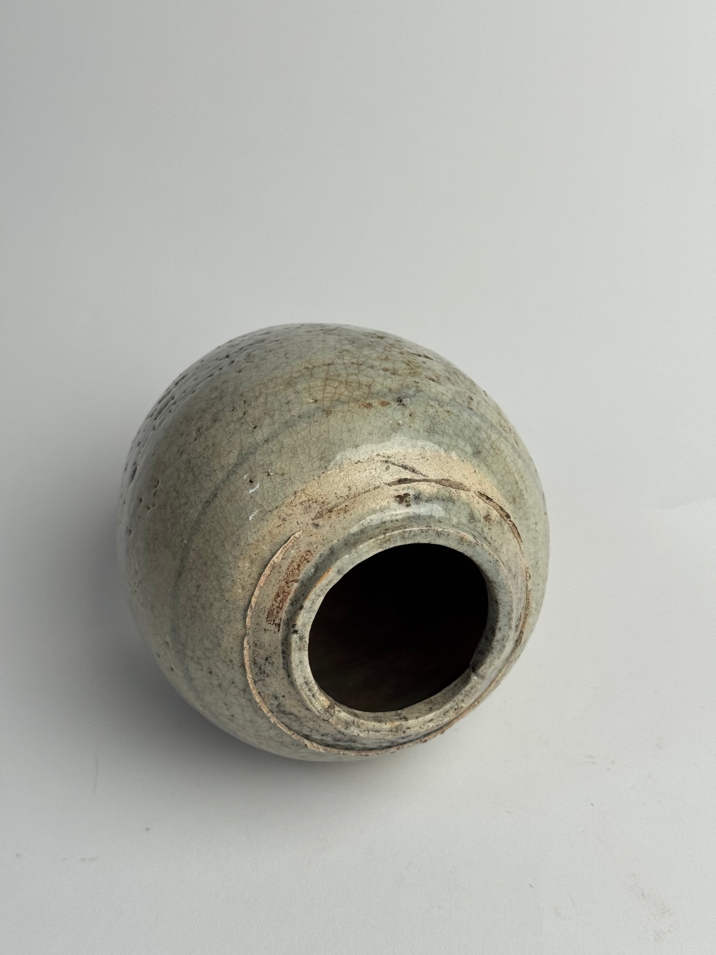 Soft Sage Antique Ginger Jar