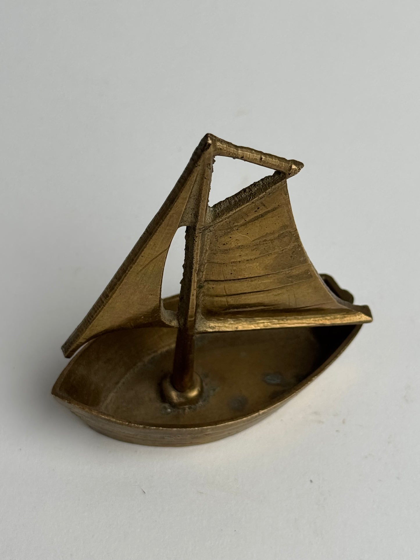 Vintage Brass Sailing Boat