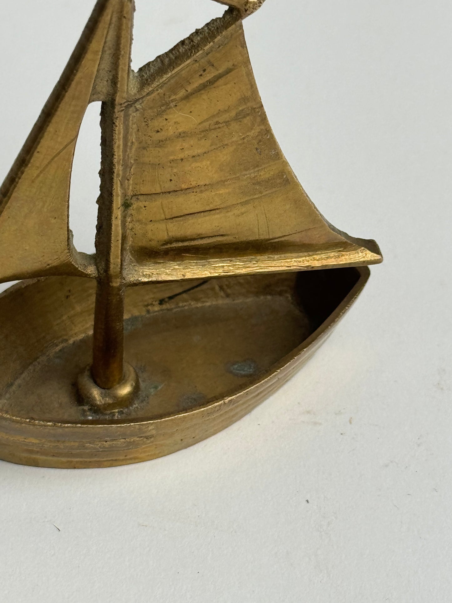 Vintage Brass Sailing Boat