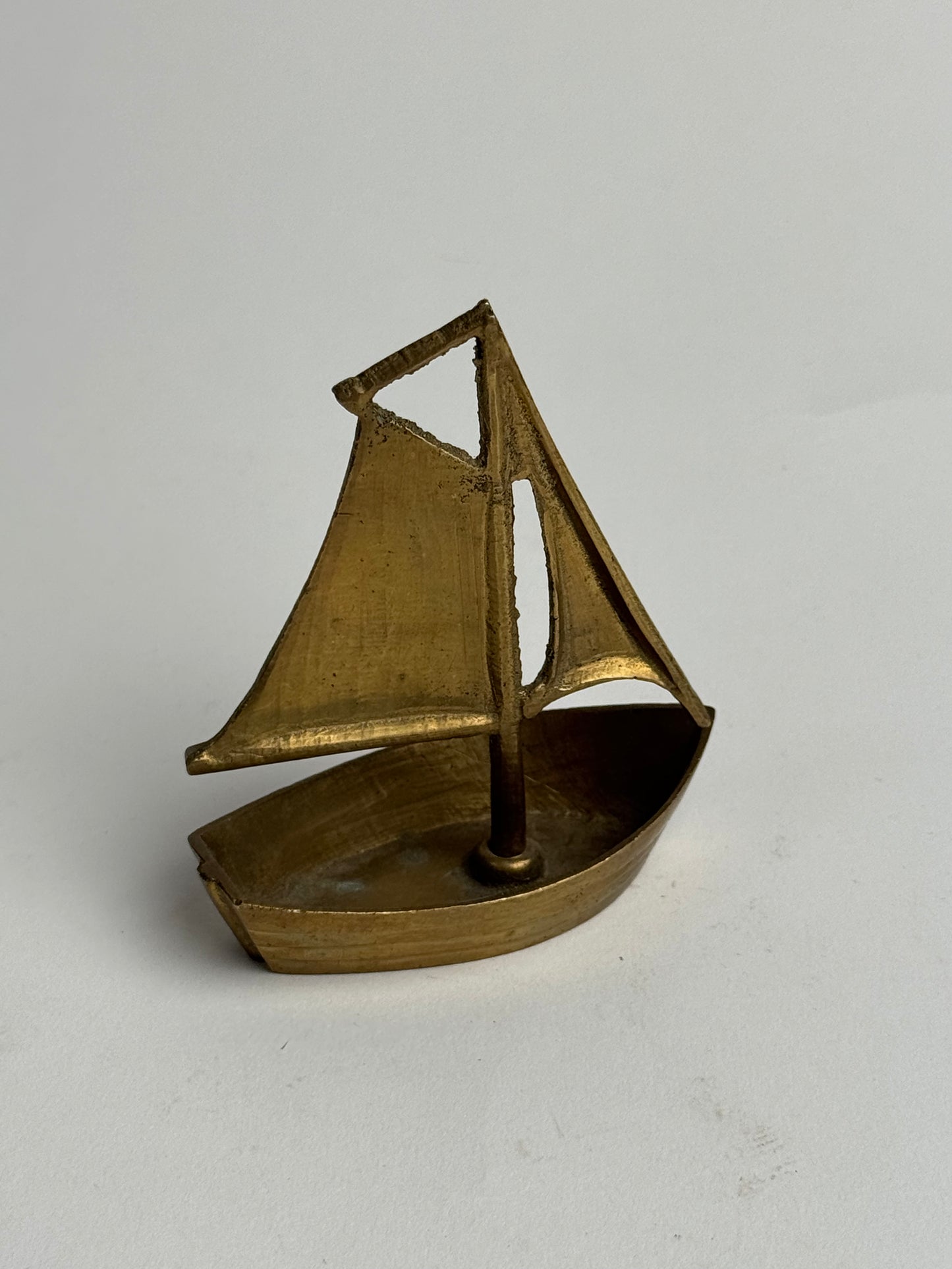 Vintage Brass Sailing Boat