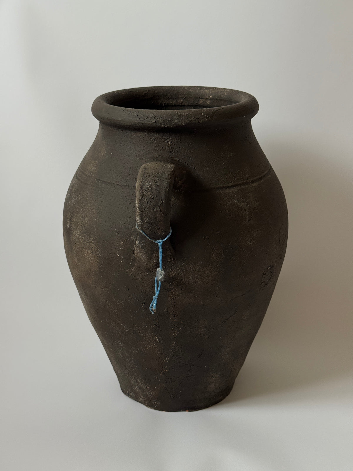 Up-Cycled | Large Aged Effect Earthy Handled Vessel
