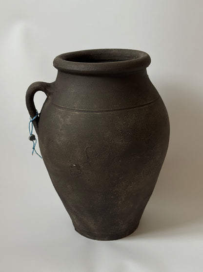 Up-Cycled | Large Aged Effect Earthy Handled Vessel