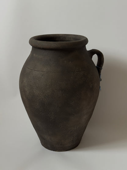 Up-Cycled | Large Aged Effect Earthy Handled Vessel