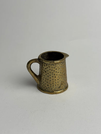 Miniature Hammered Brass Jug