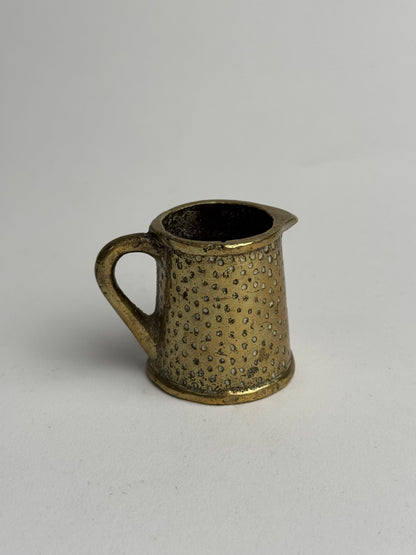 Miniature Hammered Brass Jug