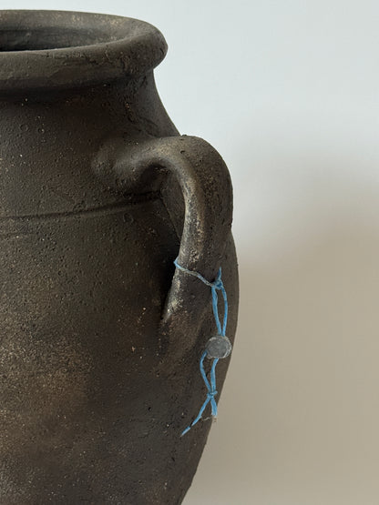 Up-Cycled | Large Aged Effect Earthy Handled Vessel