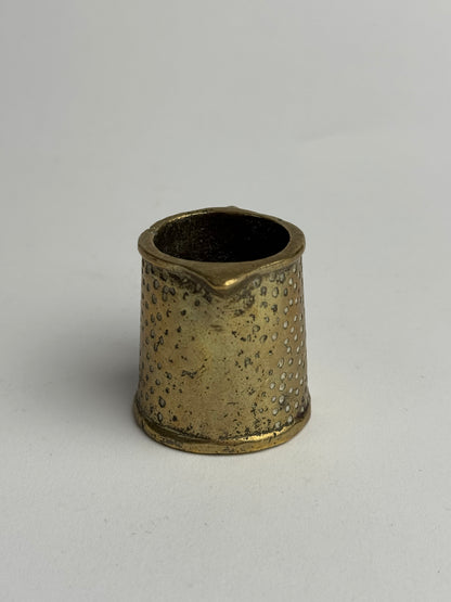 Miniature Hammered Brass Jug