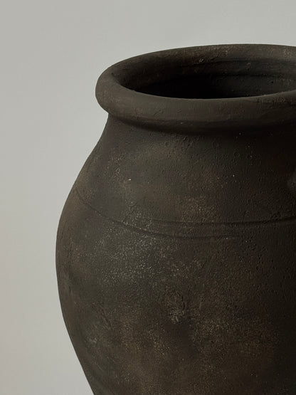 Up-Cycled | Large Aged Effect Earthy Handled Vessel