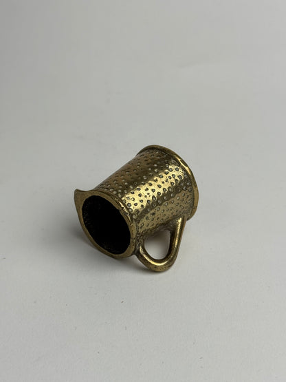 Miniature Hammered Brass Jug