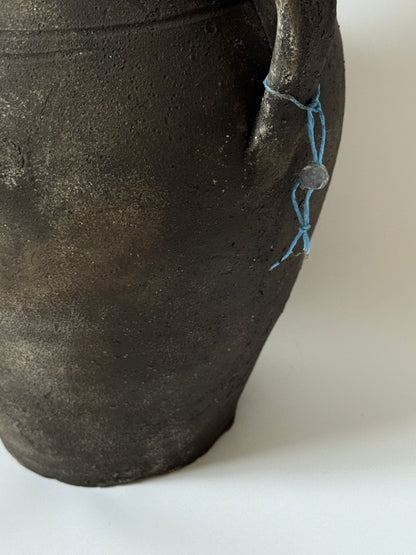 Up-Cycled | Large Aged Effect Earthy Handled Vessel