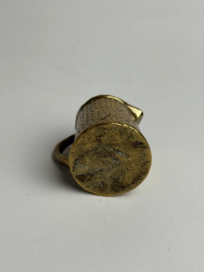 Miniature Hammered Brass Jug