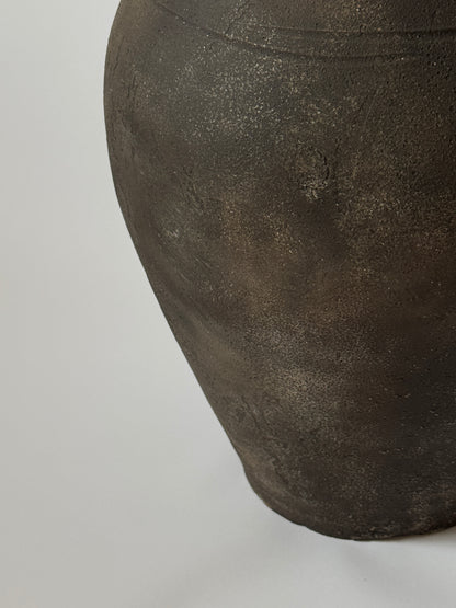 Up-Cycled | Large Aged Effect Earthy Handled Vessel