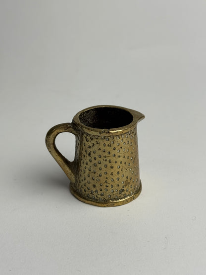 Miniature Hammered Brass Jug