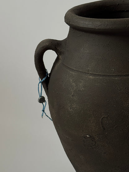 Up-Cycled | Large Aged Effect Earthy Handled Vessel