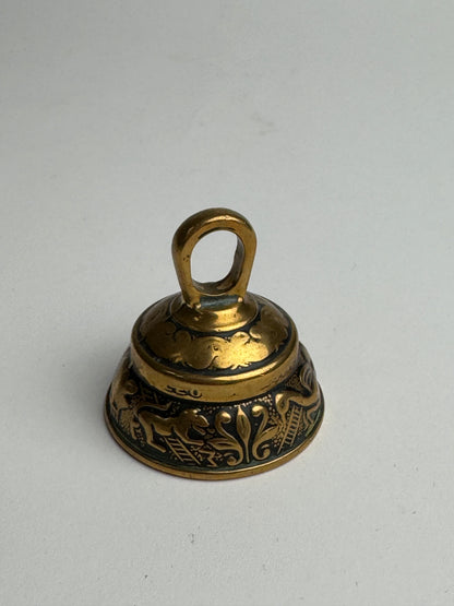 Vintage Brass Bell Ornament