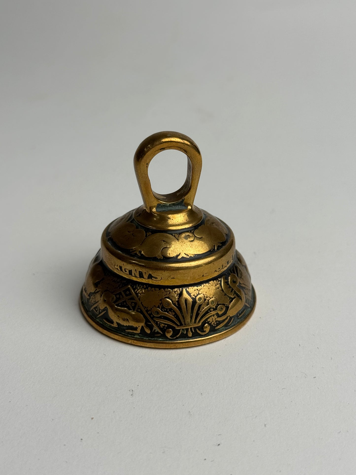 Vintage Brass Bell Ornament