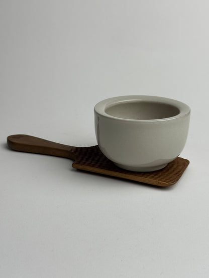 Small Glazed Rounded Pot/Mortar