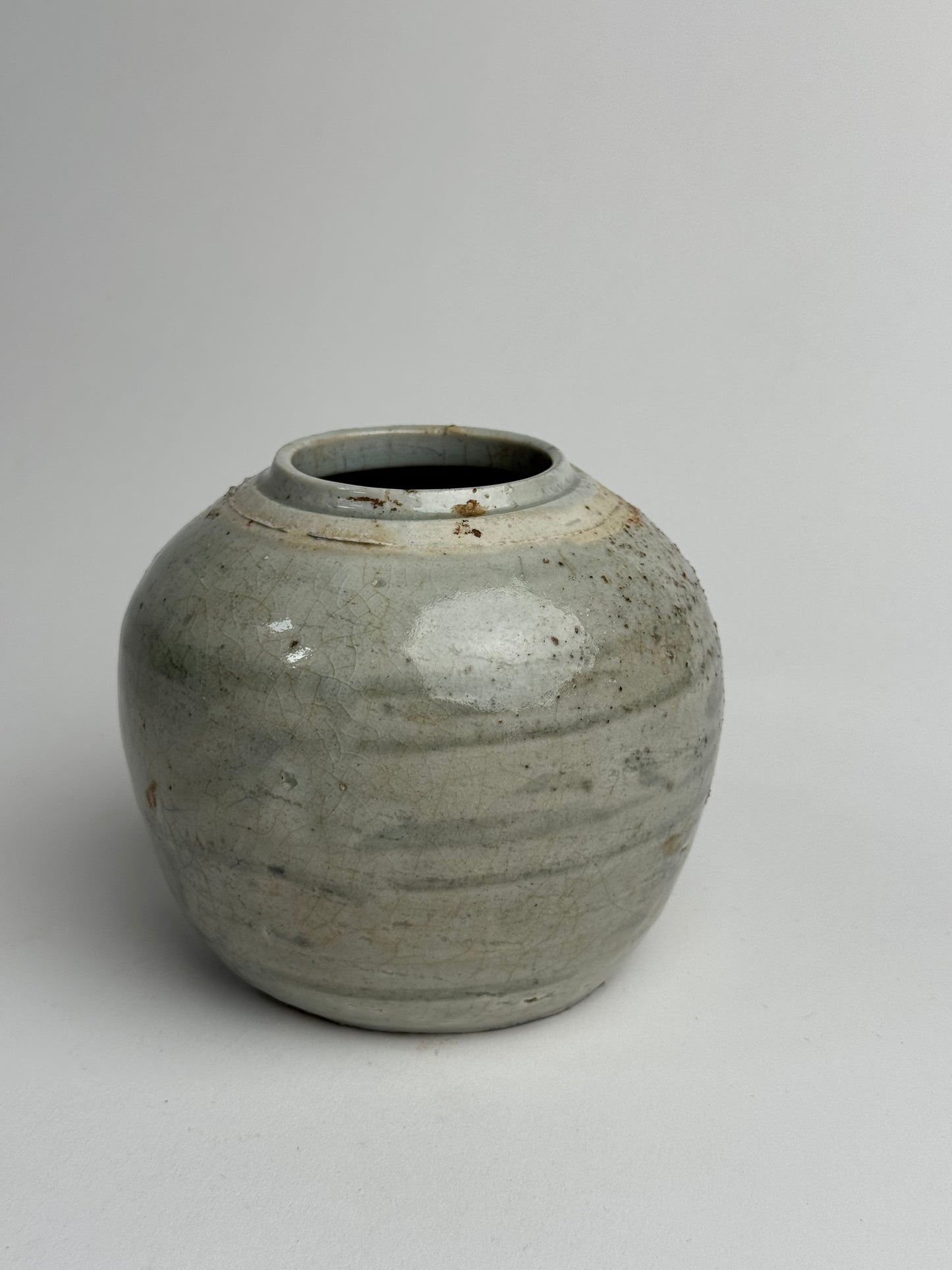 Round Speckled Glaze Ginger Jar