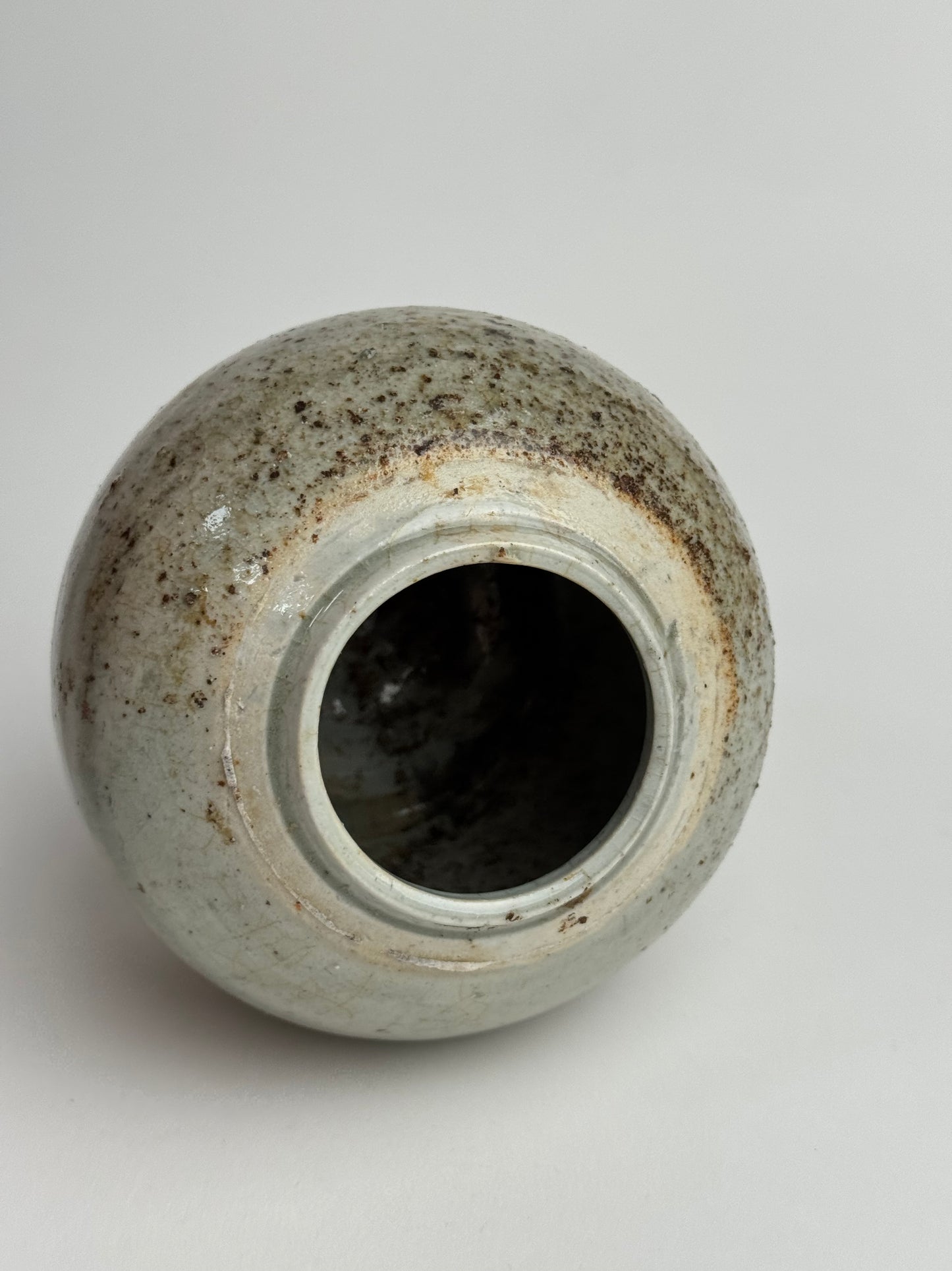 Round Speckled Glaze Ginger Jar