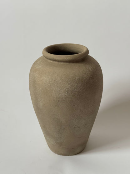 Up-Cycled | Brown Beige Tapered Urn
