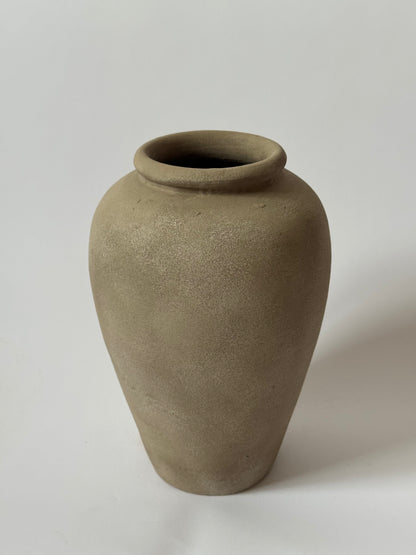Up-Cycled | Brown Beige Tapered Urn
