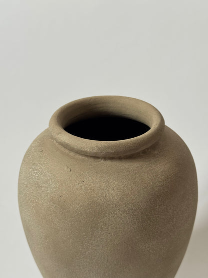 Up-Cycled | Brown Beige Tapered Urn