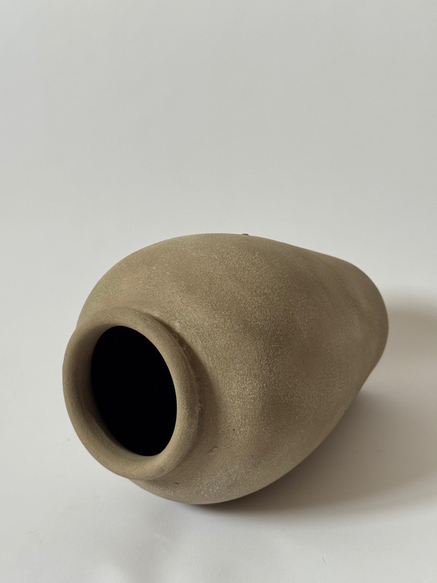Up-Cycled | Brown Beige Tapered Urn