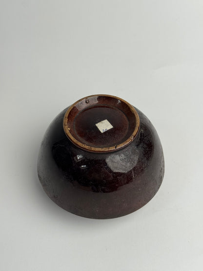 Deep Brown Vintage Tapered Pot