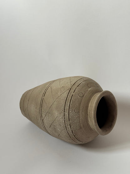 Up-Cycled | Brown-Beige Aztec Pattern Vase