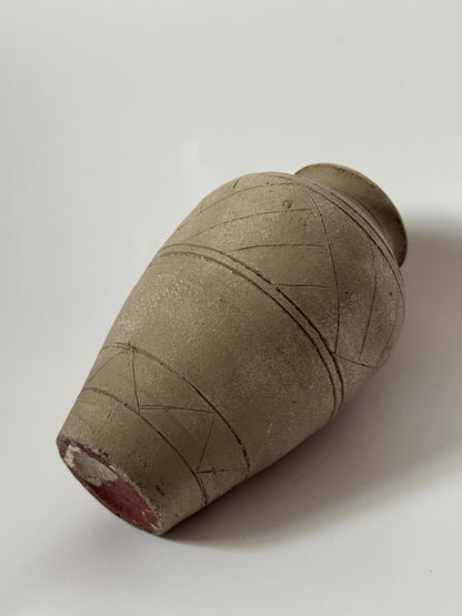 Up-Cycled | Brown-Beige Aztec Pattern Vase